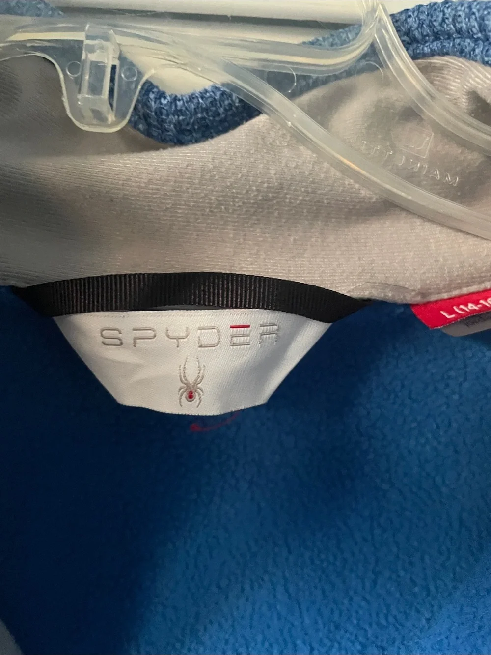 Spyder kids Two-Tone Blue Performance Full-Zip Jacket